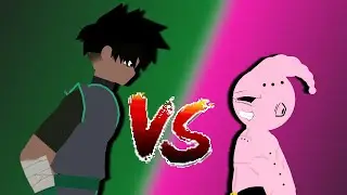 Basuto(DBZ) vs Kid Buu (DBZ Stick Nodes)