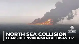 Crew member missing after oil tanker, cargo ship collide off UK coast