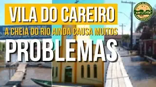 A cheia do rio afeta a Vila do Careiro da Várzea no Amazonas, veja como a cidade está toda inundada.