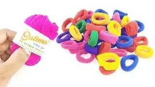 Amazing Wall decorating idea Out of Hair rubber bands & cardboard | DIY HOME DECO