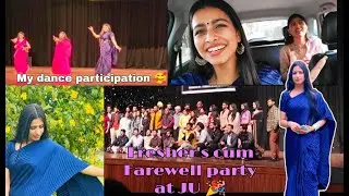 Farewell performance at Jammu University 🎉|| Vlog 71||Akanksha chib|| farewell vlog ||fresher's 2023