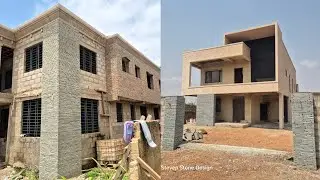 Design Your Home With Natural Stone Cladding || Cost of Building In Ghana 🇬🇭 