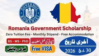 Study in EUROPE ! 2026 Romania Fully Funded Scholarship (No Application Fee!) |Today all jobs update
