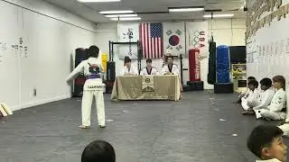 Taekwondo Purple belt testing poomsae