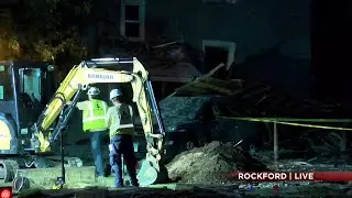 Rockford home explosion investigation continues as clean up begins
