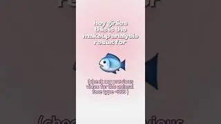 makeup analysis result for fish type 🐟check previous video for animal face type test#animalfacetype