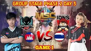 GAME 1 - IMPUNITY KH VS IDNS Group STAGE PHASE 2 DAY 3 MSC 2021