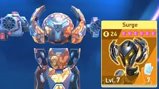 Totally Destructive Nothing Survives: Surge and Minigun Gameplay - Mech Arena