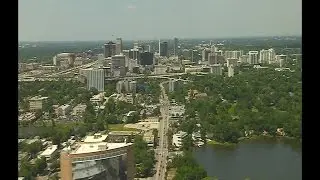 Aerial of Orlando, Florida. Stock Footage