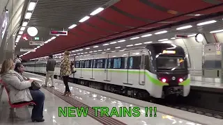 NEW Siemens - Rotem EMU trains on Athens Metropolitan Railway, lines 2 and 3