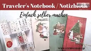 Tutorial Traveler's Notebook / Notizbuch schnell selber machen / Anleitung Basic Journal / Deutsch
