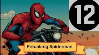 Spiderman mencoba skill bersepeda 