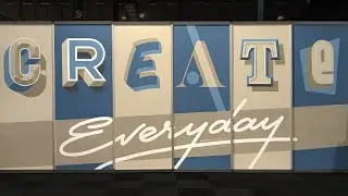 CREATE EVERYDAY - Signpainting a mural, process time-lapse video