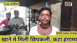 Lizard found in food. #breakingnews #food #stall #bhojan