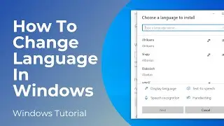 How To Change Language In Windows 10 Operating System