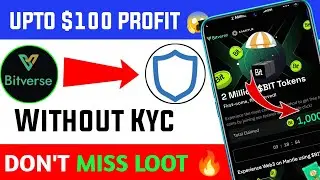 New Crypto LooT | Bitverse Wallet Airdrop 100$ Bit Testcoin Claim | Bitverse Wallet Offer | Bitverse