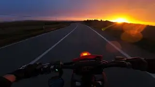 CHILL RIDE SUNSET KTM 125 SX SUPERMOTO ON BOARD & PURE SOUND
