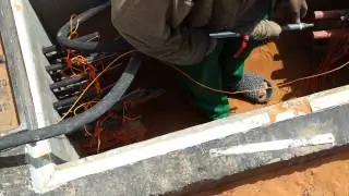 تمديد الكوابل بواسطة ضغط الهواء