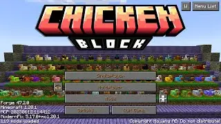 MC 1.20.1:ChickenBlock [Coop]:Осторов кур [part 2]