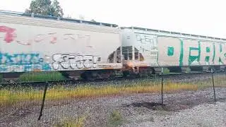 BNSF 4467 GECX Lead Mix Freight at Callao MO Brookfield Subdivision