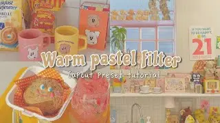capcut filter preset tutorial || Warm pastel filter