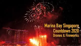 Marina Bay Countdown 2020 - Drones & Fireworks