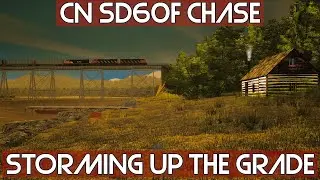 CN SD60F Chase - Storming up the Grade {T;ANE}