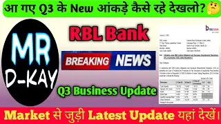 rbl bank Q3 new figures | rbl bank share latest news | rbl bank share, rbl bank Q3 business update