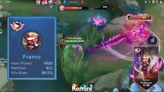 WTF HOOK DAMAGE! TOP PH 65 FRANCA IS HERE | MLBB