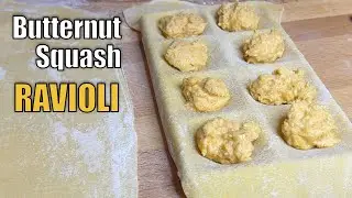 From Scratch - Butternut Squash Ravioli with Brown Butter & Sage