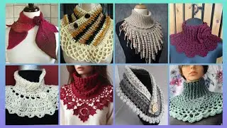 Impressive Elegant outstanding crochet pattern of handmade neck scraft outfits designs ideas