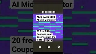 AI Midi Generator Demo Test, free PRO coupons in the full video for you! #ia #midi #sounddesign