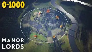 Building THE PERFECT Circle Town 0-1000 Villagers in Manor Lords