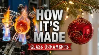 Inside The Factory | How it's Made Fragile Glass Christmas Ornaments | Satisfying