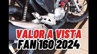 VALOR A VISTA DA FAN 160 MODELO 2024 VERMELHA , HONDA MOTOS#motocicleta #motos #honda #fan160