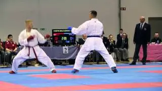 Ruslan Sadikov - Final - Male Senior -75kg - Nordic Karate Championship 2014