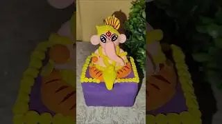 #short Ganesh idol making at home||#ganeshchaturthi #ganesh #idol #clay #trending