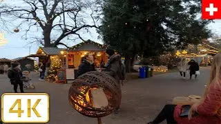 Geneva, Switzerland (Christmas Market) | Autumn 2021【4K】Canton de Gen&egrave;ve, Suisse
