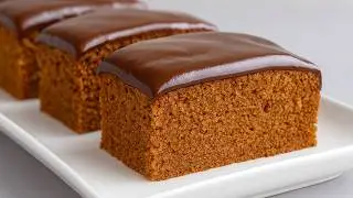 Easy Ginger Cake Recipe - No Sugar, No Flour, No Eggs! Ginger Cake, in minutes!