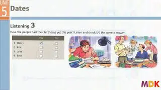 Тактика аудирования, третье издание, базовый модуль 5, даты