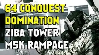 64 Player Conquest Domination! Ziba Tower... M5K Rampage!