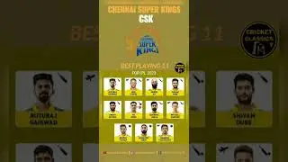 Chennai Super Kings Best Playing 11 | CSK Final Playing 11 Tata IPL 2023 #shorts