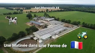 Pailleuse sur télescopique / Alimentation des Bovins / RMH / MANITOU / CALVET / Gaec des Clayes