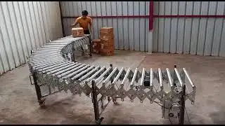 Airoll~Zero Pressure Accumulation Flexible Motorised Roller Conveyor @airollconveyorproducts7619