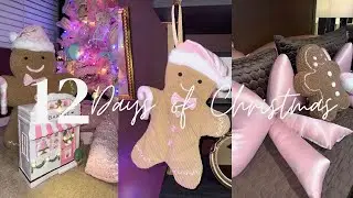 12 Days of Christmas Candy Land Pastel Gingerbread Bedroom Makeover | Decorate With Me FINALE💗🎄
