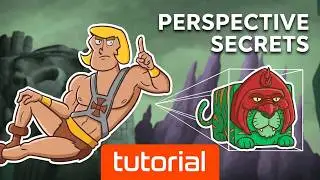 He-Man Reveals Perspective Drawing Secrets | Masters of The Universe #tutorial #parody