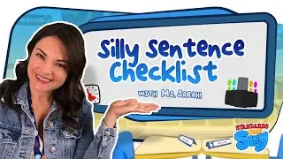 Silly Sentences Checklist: Learn Capitals, Spaces, and Punctuation with Ms. Sarah!
