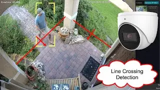 AI Security Camera: Line Crossing Detection / Human Detection