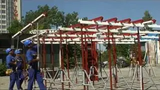 Кофраж с падащи глави Alumecano - монтаж | Floor formwork Alumecano
