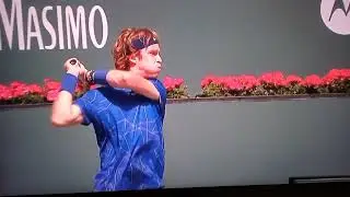 Rublev backhand slow motion